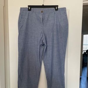 Talbots Chambray Chinos - EUC SZ14